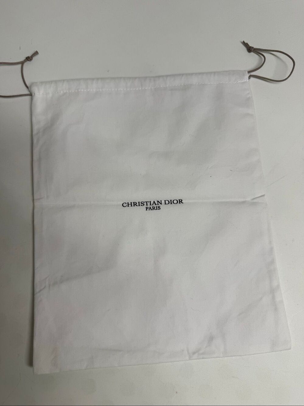 Christian Dior Paris Dust Bag Drawstring Storage Pouch Size 9″ × 10″